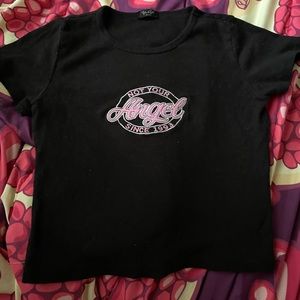 brandy melville/john galt crop top (rare)